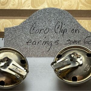 2 sets of earrings  vintage Coro and crown trifari